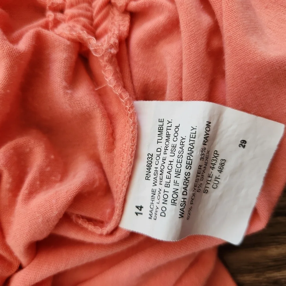 N Touch Women's Coral Top Side Ties Petite - Picture 5 of 5